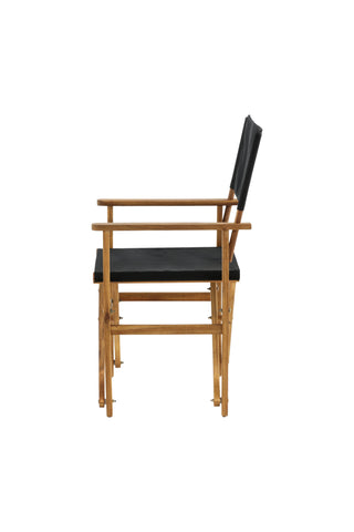 Venture Home Marion - Redaktörsstol 2-pack - Natur / Svart - Acacia -
