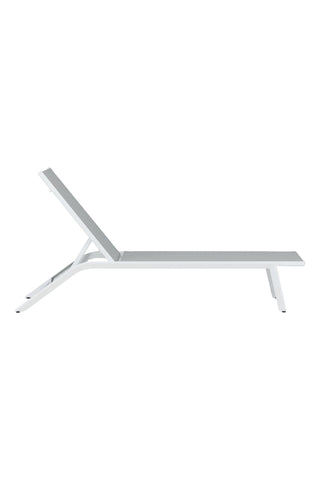 Venture Home Ramos - Sun Lounge 2-pack - Vit / Grå - Aluminium / Textilen -