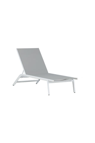 Venture Home Ramos - Sun Lounge 2-pack - Vit / Grå - Aluminium / Textilen -