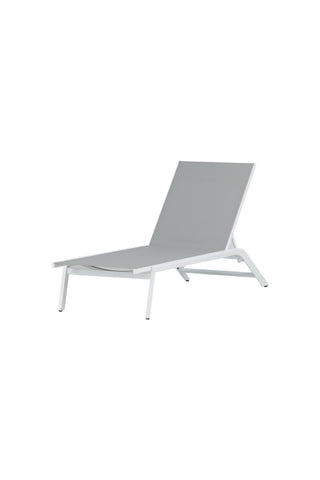 Venture Home Ramos - Sun Lounge 2-pack - Vit / Grå - Aluminium / Textilen -