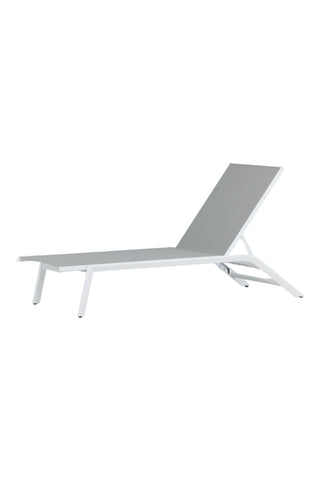 Venture Home Ramos - Sun Lounge 2-pack - Vit / Grå - Aluminium / Textilen -