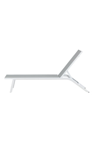 Venture Home Ramos - Sun Lounge 2-pack - Vit / Grå - Aluminium / Textilen -