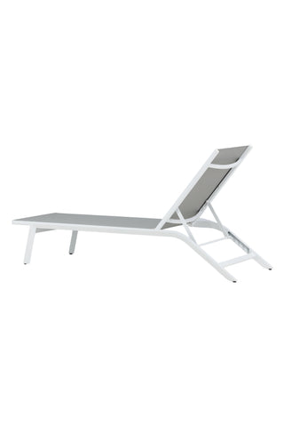 Venture Home Ramos - Sun Lounge 2-pack - Vit / Grå - Aluminium / Textilen -