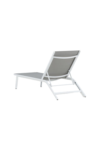 Venture Home Ramos - Sun Lounge 2-pack - Vit / Grå - Aluminium / Textilen -