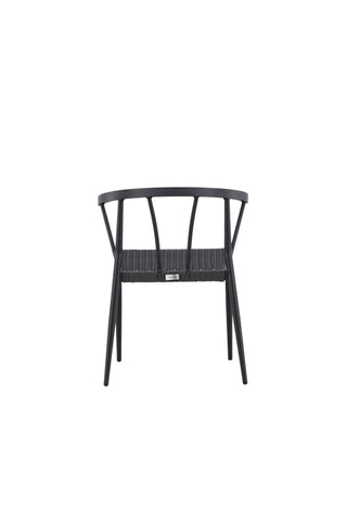 Venture Home Stina - Matstol 6-pack - Svart - Alu/Wicker