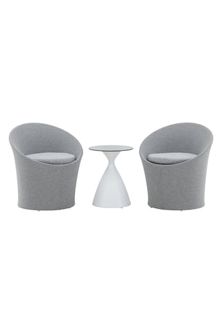 Venture Home Spoga - Lounge Set - Vit / Grå - -