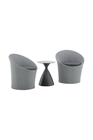 Venture Home Spoga - Lounge Set - Svart / Grå - -