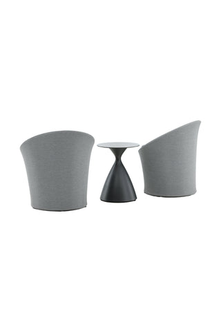 Venture Home Spoga - Lounge Set - Svart / Grå - -