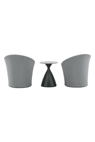 Venture Home Spoga - Lounge Set - Svart / Grå - -