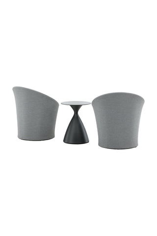 Venture Home Spoga - Lounge Set - Svart / Grå - -
