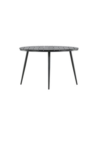 Venture Home Break - Matbord Runt- Svart / Svart - Alu / Aintwood - 120ø