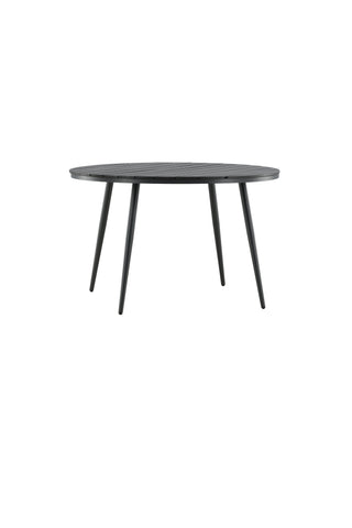 Venture Home Break - Matbord Runt- Svart / Svart - Alu / Aintwood - 120ø
