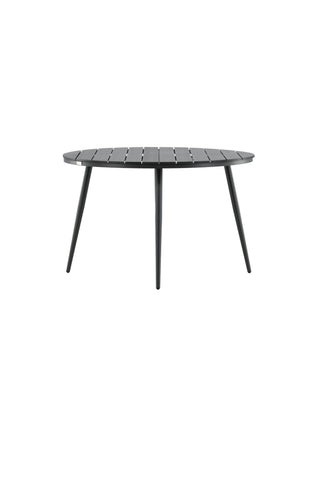 Venture Home Break - Matbord Runt- Svart / Svart - Alu / Aintwood - 120ø