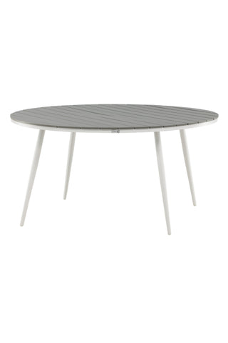 Venture Home Break - Matbord Runt- Vit / Grå - Alu / Aintwood - 150ø