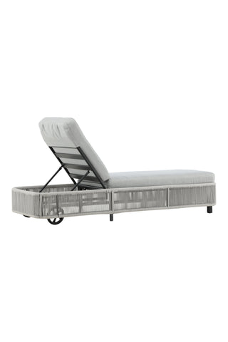 Venture Home Virya - Sun Lounge inkl. Kudde- Svart / Grå - Rep -