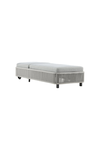 Venture Home Virya - Sun Lounge inkl. Kudde- Svart / Grå - Rep -