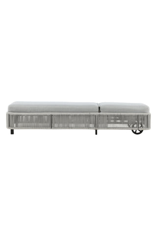 Venture Home Virya - Sun Lounge inkl. Kudde- Svart / Grå - Rep -