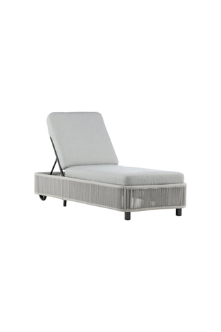 Venture Home Virya - Sun Lounge inkl. Kudde- Svart / Grå - Rep -