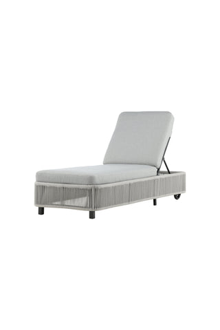 Venture Home Virya - Sun Lounge inkl. Kudde- Svart / Grå - Rep -