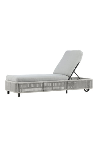 Venture Home Virya - Sun Lounge inkl. Kudde- Svart / Grå - Rep -