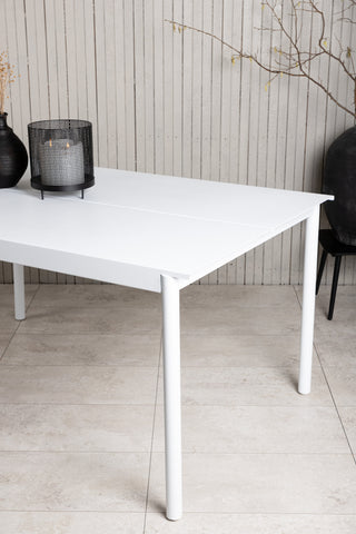 Venture Home Modena - Matbord- Vit - Aluminium - 150*100cm