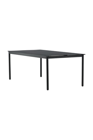 Venture Home Modena - Matbord- Svart - Aluminium - 200*100cm