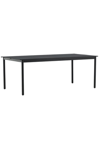 Venture Home Modena - Matbord- Svart - Aluminium - 200*100cm