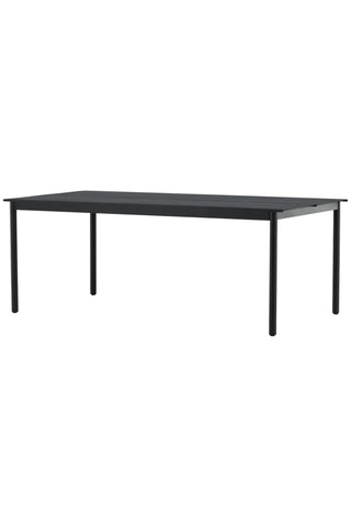 Venture Home Modena - Matbord- Svart - Aluminium - 200*100cm