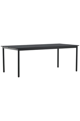 Venture Home Modena - Matbord- Svart - Aluminium - 200*100cm