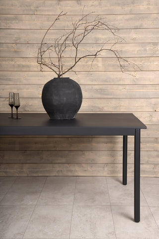 Venture Home Modena - Matbord- Svart - Aluminium - 200*100cm