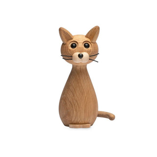 Spring Copenhagen Brave Cat Oak Prydnadsfigur 24cm