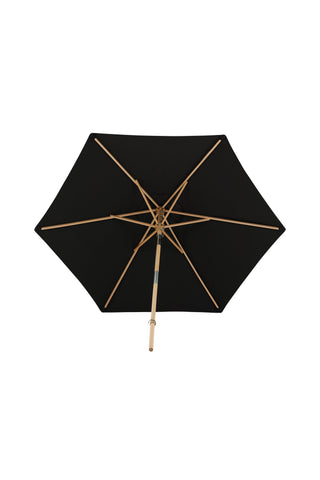 Venture Home Corypho - Paraply w. tilt- Svart - - 250cm