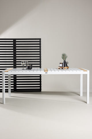 Venture Home Togo - Matbord- Vit / Teak - Allu / Teak - 200*100