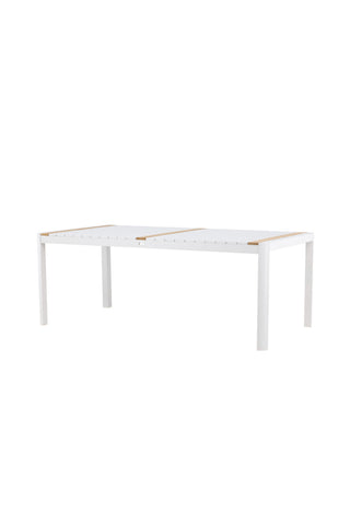 Venture Home Togo - Matbord- Vit / Teak - Allu / Teak - 200*100