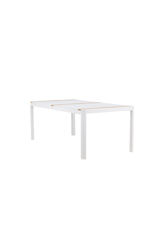 Venture Home Togo - Matbord- Vit / Teak - Allu / Teak - 200*100
