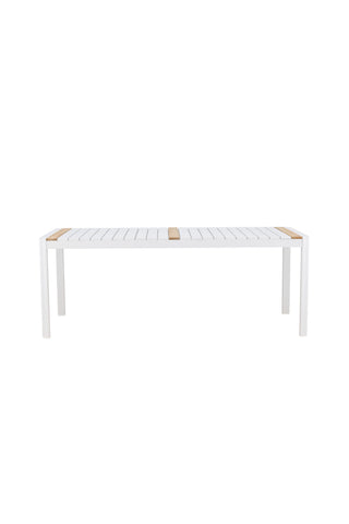 Venture Home Togo - Matbord- Vit / Teak - Allu / Teak - 200*100