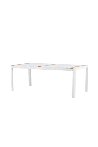 Venture Home Togo - Matbord- Vit / Teak - Allu / Teak - 200*100