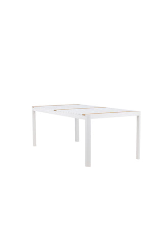 Venture Home Togo - Matbord- Vit / Teak - Allu / Teak - 200*100
