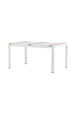 Venture Home Togo - Matbord- Vit / Teak - Allu / Teak - 150*90