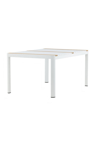 Venture Home Togo - Matbord- Vit / Teak - Allu / Teak - 150*90