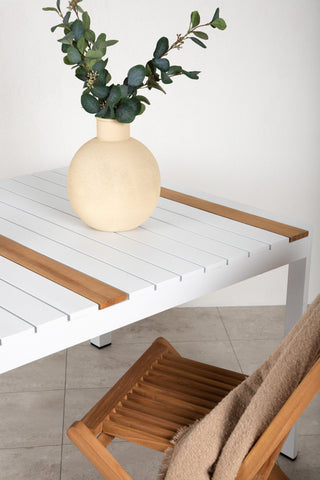 Venture Home Togo - Matbord- Vit / Teak - Allu / Teak - 150*90
