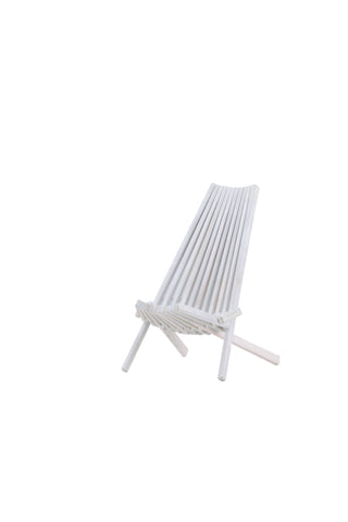 Venture Home Maja Lounge Chair - Acacia M/nackkudde - Vit tvätt