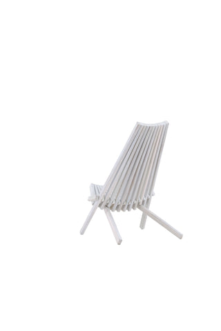 Venture Home Maja Lounge Chair - Acacia M/nackkudde - Vit tvätt