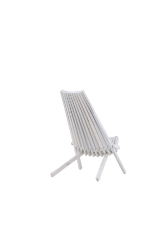 Venture Home Maja Lounge Chair - Acacia M/nackkudde - Vit tvätt