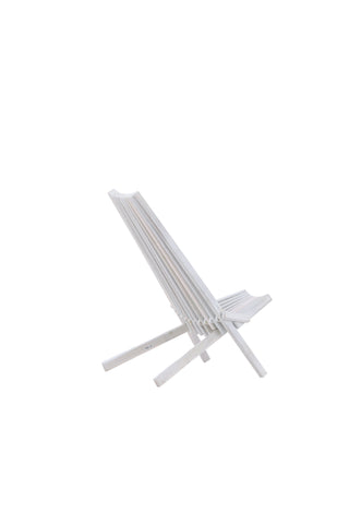 Venture Home Maja Lounge Chair - Acacia M/nackkudde - Vit tvätt
