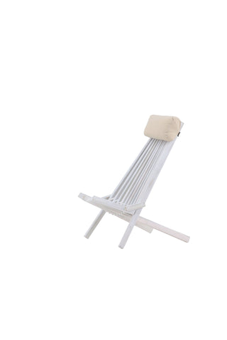 Venture Home Maja Lounge Chair - Acacia M/nackkudde - Vit tvätt