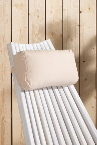 Venture Home Maja Lounge Chair - Acacia M/nackkudde - Vit tvätt