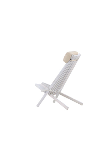 Venture Home Maja Lounge Chair - Acacia M/nackkudde - Vit tvätt
