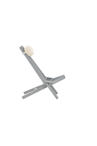 Venture Home Lounge Chair - Acacia M/nackkudde - Mörkgrå tvätt