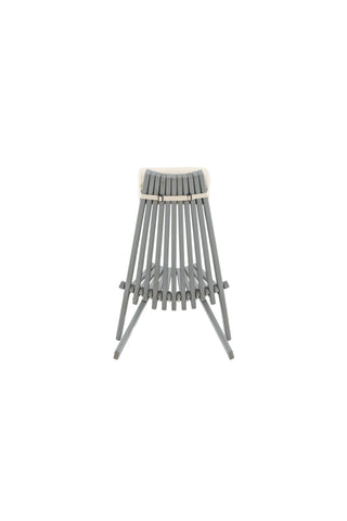 Venture Home Lounge Chair - Acacia M/nackkudde - Mörkgrå tvätt